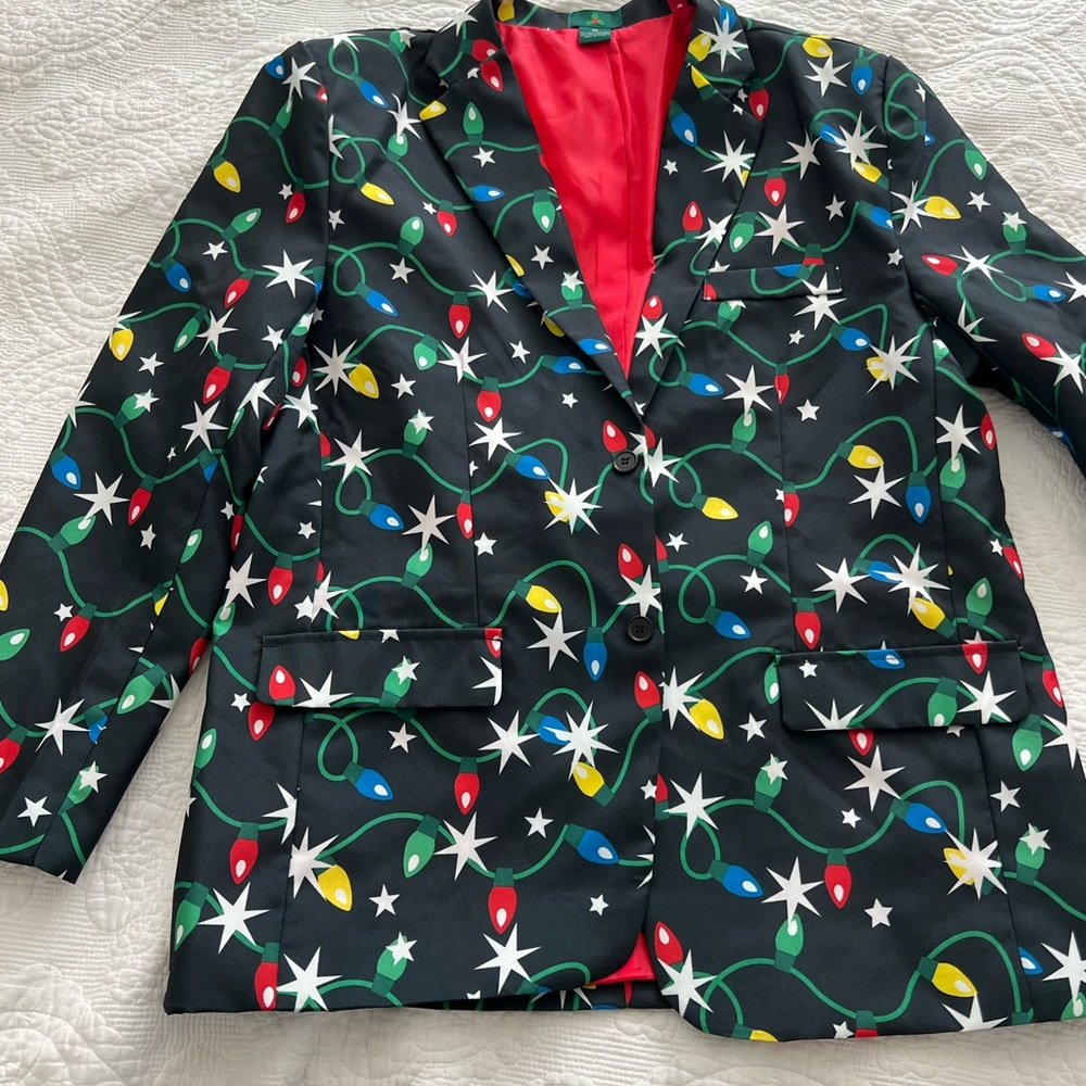 Christmas lights blazer